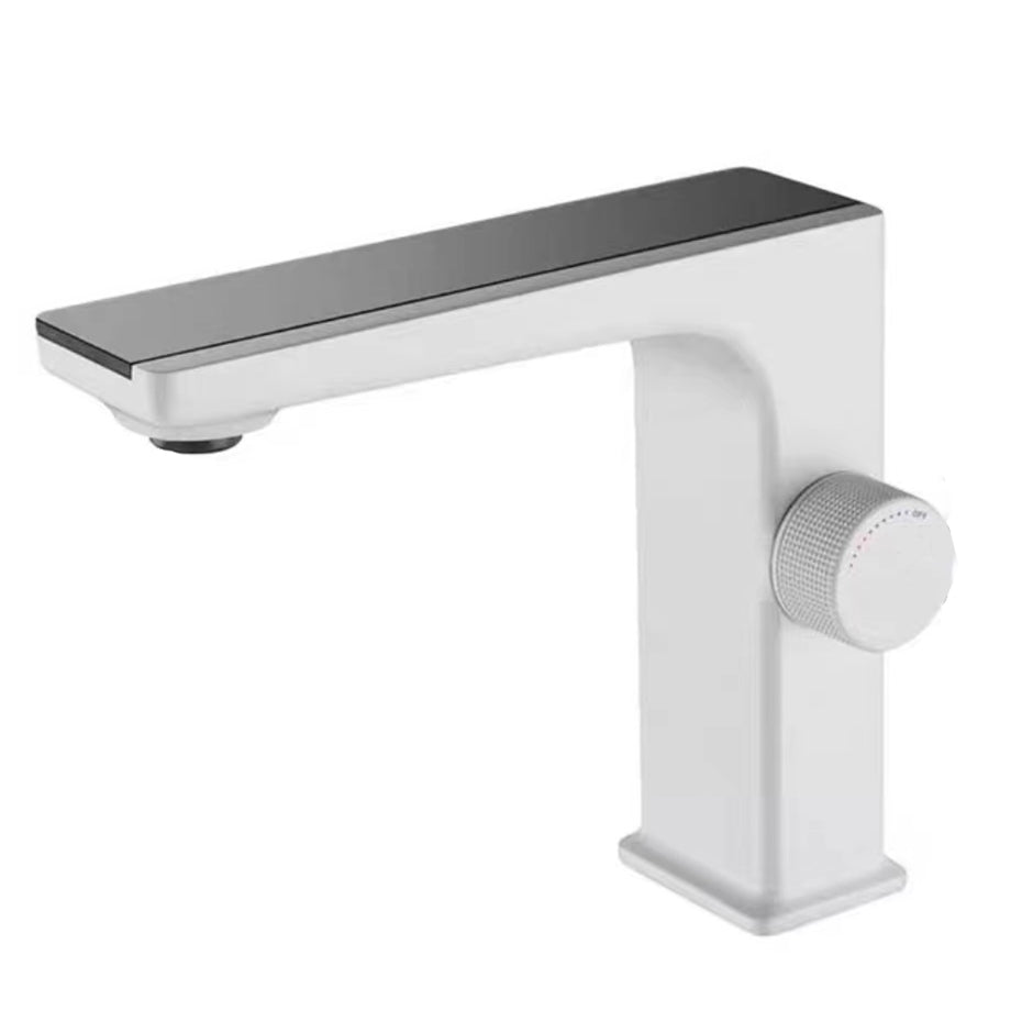 Modern Vessel Sink Faucet Digital Display Knob Handle Low Arc Faucet