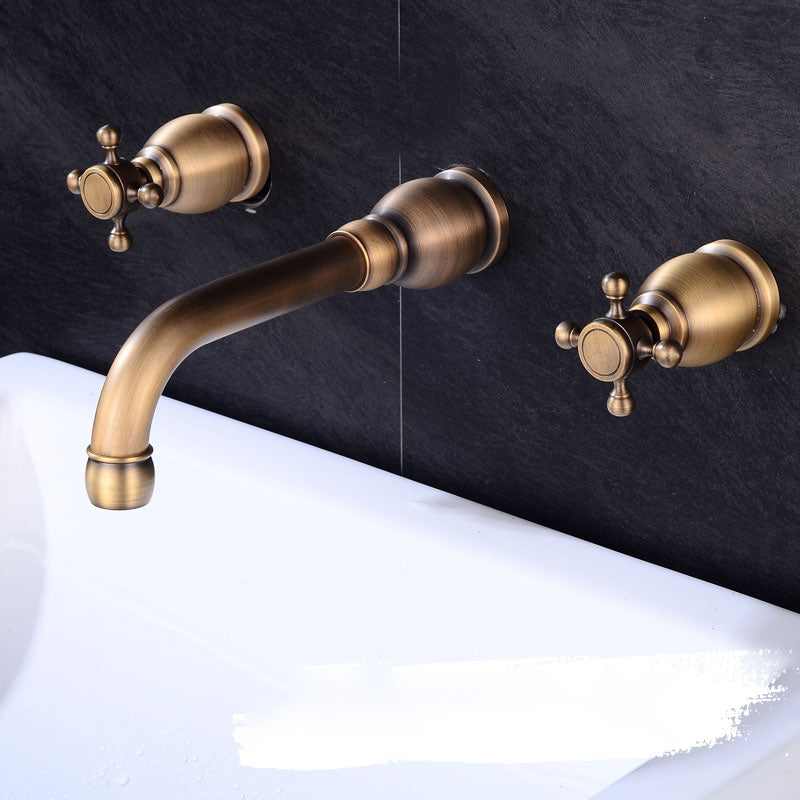 Widespread Bathroom Faucet 3 Holes Circular Vessel Sink Faucet