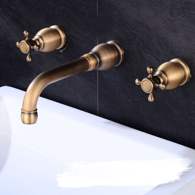 Widespread Bathroom Faucet 3 Holes Circular Vessel Sink Faucet