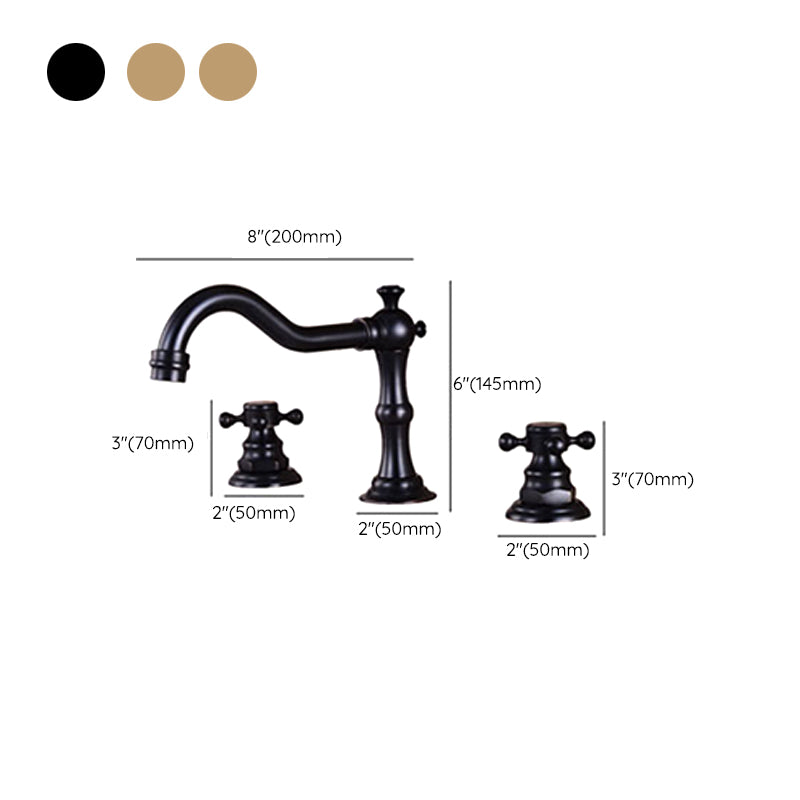 Widespread Bathroom Faucet 3 Holes Circular Vessel Sink Faucet