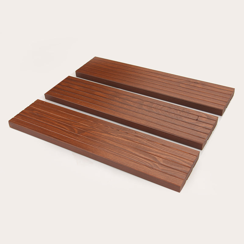 Modern Hardwood Deck Tiles Solid Wood Nail Flooring Planks for Patio