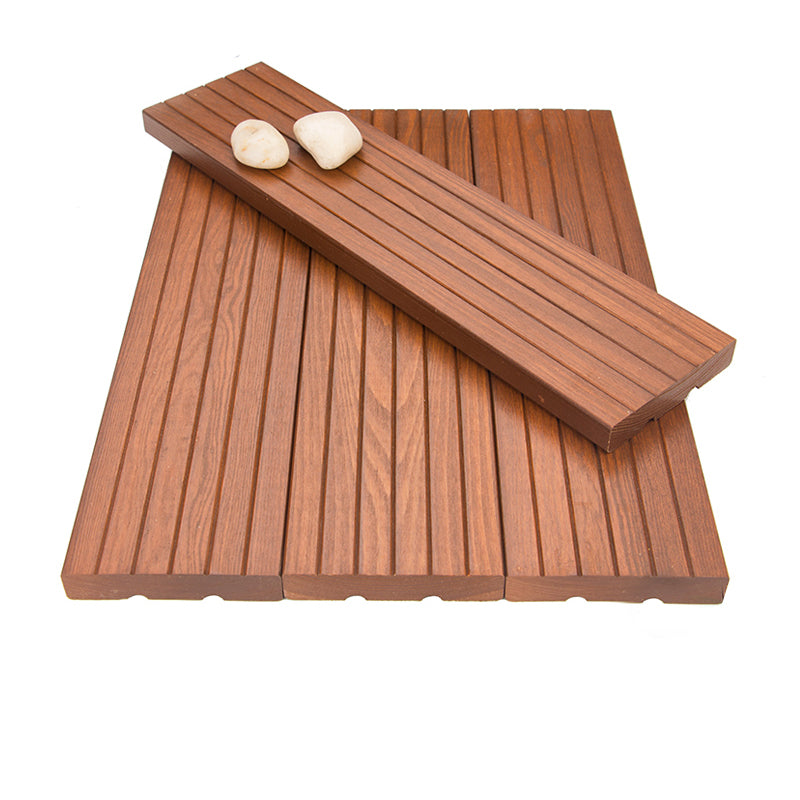 Modern Hardwood Deck Tiles Solid Wood Nail Flooring Planks for Patio