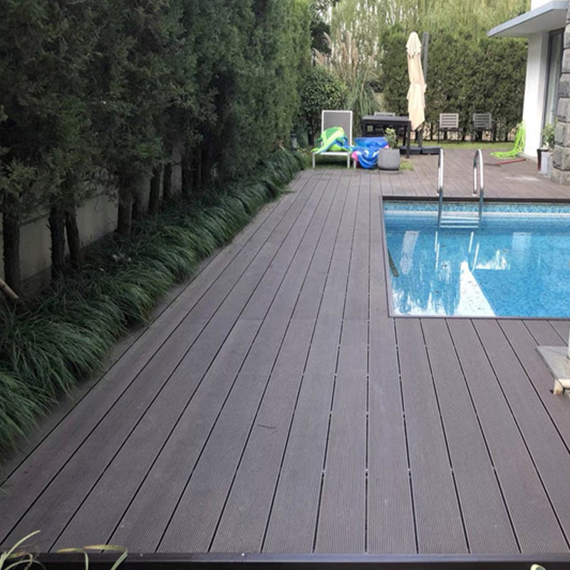 Wire Brushed Wooden Wall Plank Engineered Hardwood Deck Tiles