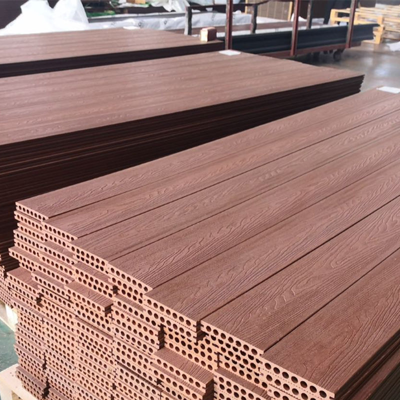 Wire brushed Hardwood Deck Tiles Engineered Flooring Planks for Patio