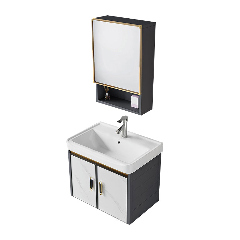 Modern Style Bath Vanity Dirt Resistant Wall Mount Bath Vanity with Faucet