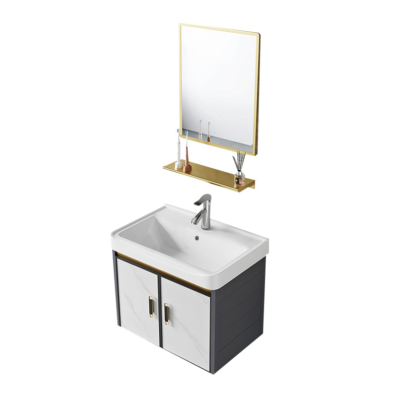 Modern Style Bath Vanity Dirt Resistant Wall Mount Bath Vanity with Faucet