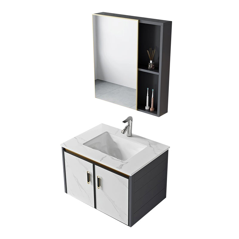 Modern Style Bath Vanity Dirt Resistant Wall Mount Bath Vanity with Faucet