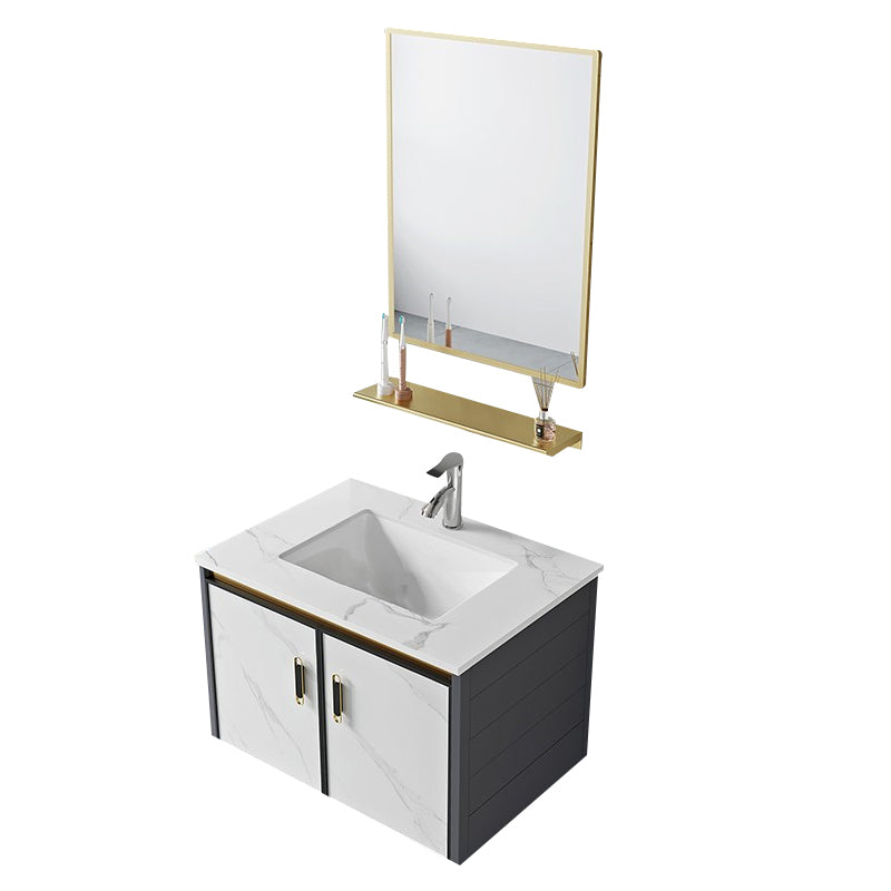 Modern Style Bath Vanity Dirt Resistant Wall Mount Bath Vanity with Faucet