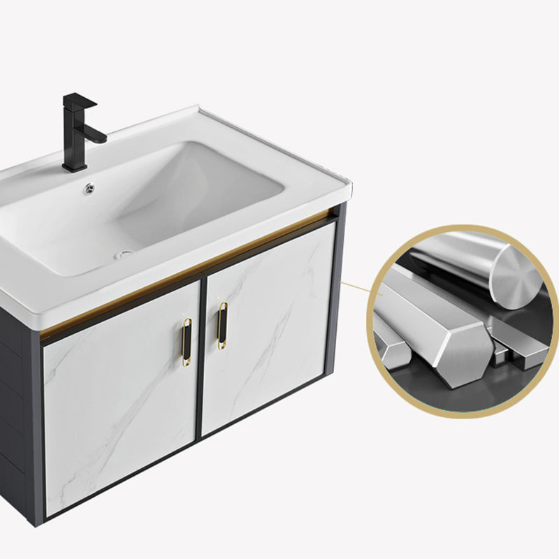 Modern Style Bath Vanity Dirt Resistant Wall Mount Bath Vanity with Faucet