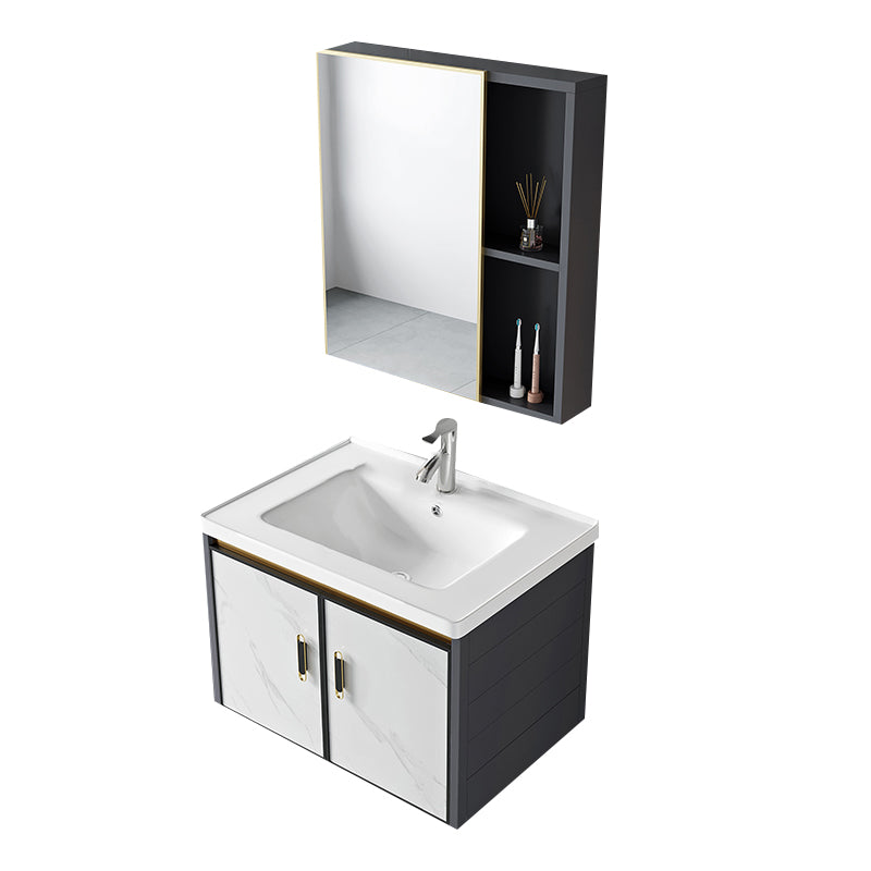 Modern Style Bath Vanity Dirt Resistant Wall Mount Bath Vanity with Faucet