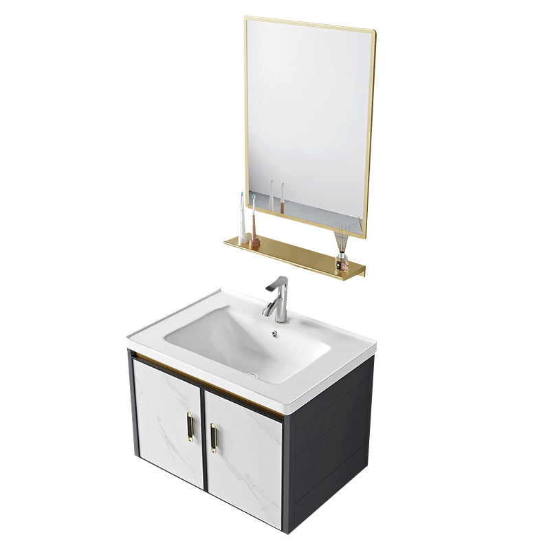 Modern Style Bath Vanity Dirt Resistant Wall Mount Bath Vanity with Faucet