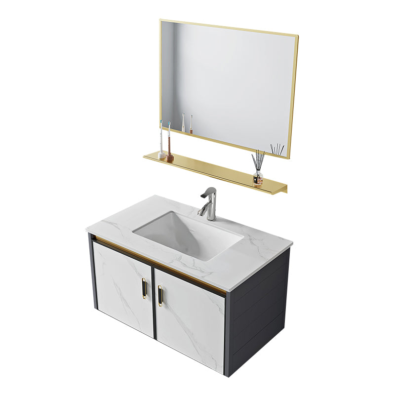 Modern Style Bath Vanity Dirt Resistant Wall Mount Bath Vanity with Faucet