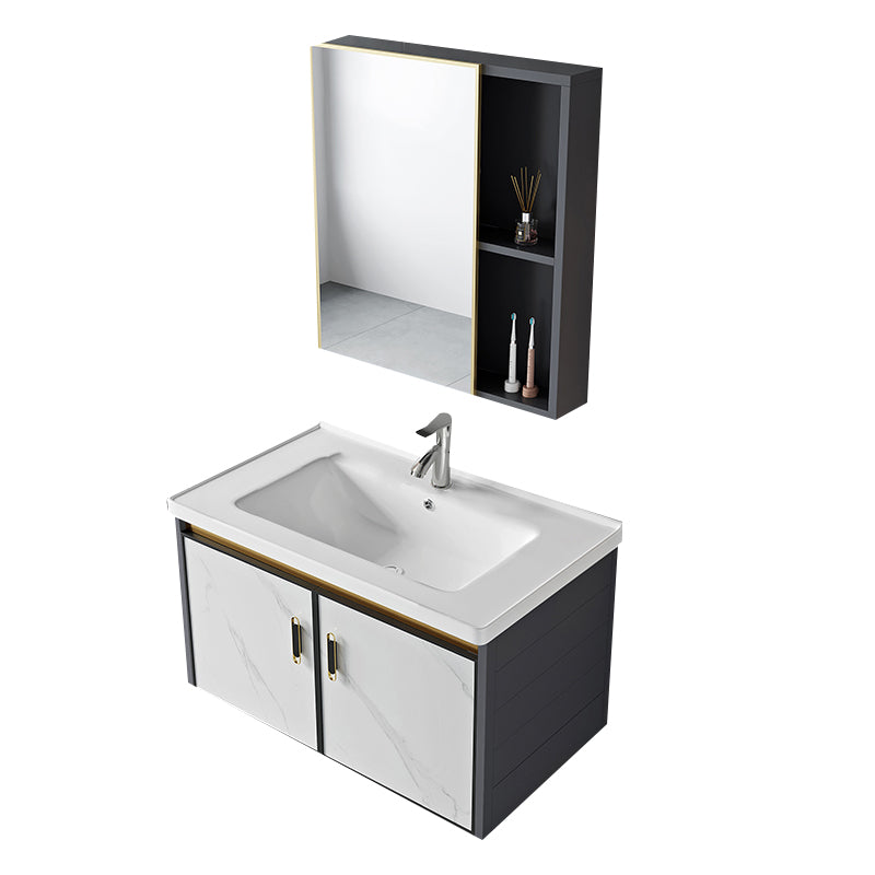 Modern Style Bath Vanity Dirt Resistant Wall Mount Bath Vanity with Faucet