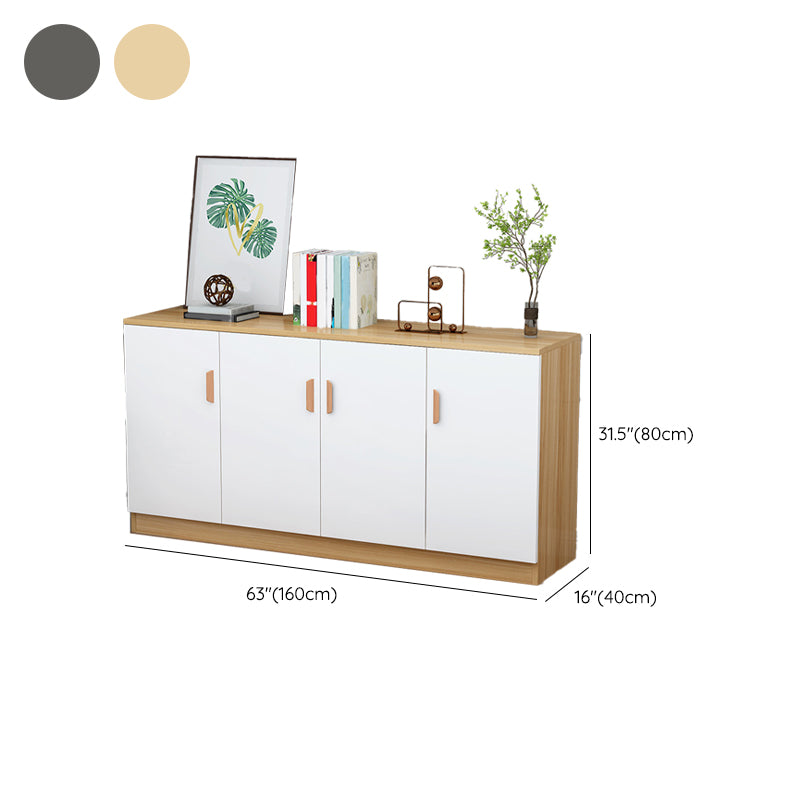 Modern Sideboard Cabinet Engineered Wood Adjustable Shelves Server with Doors