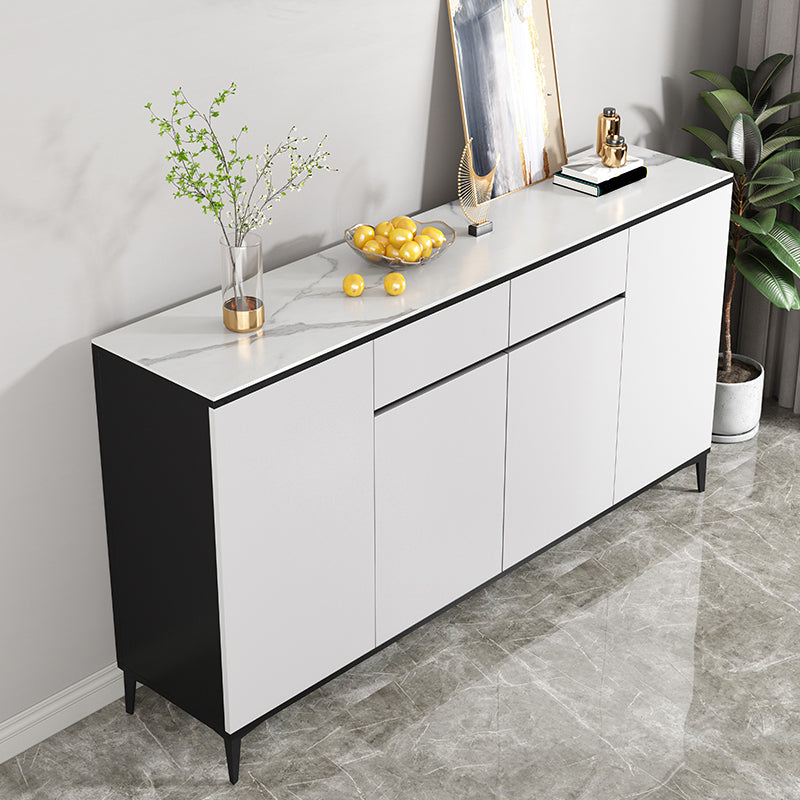 Modern Sideboard Cabinet Engineered Wood Server with Adjustable Shelving