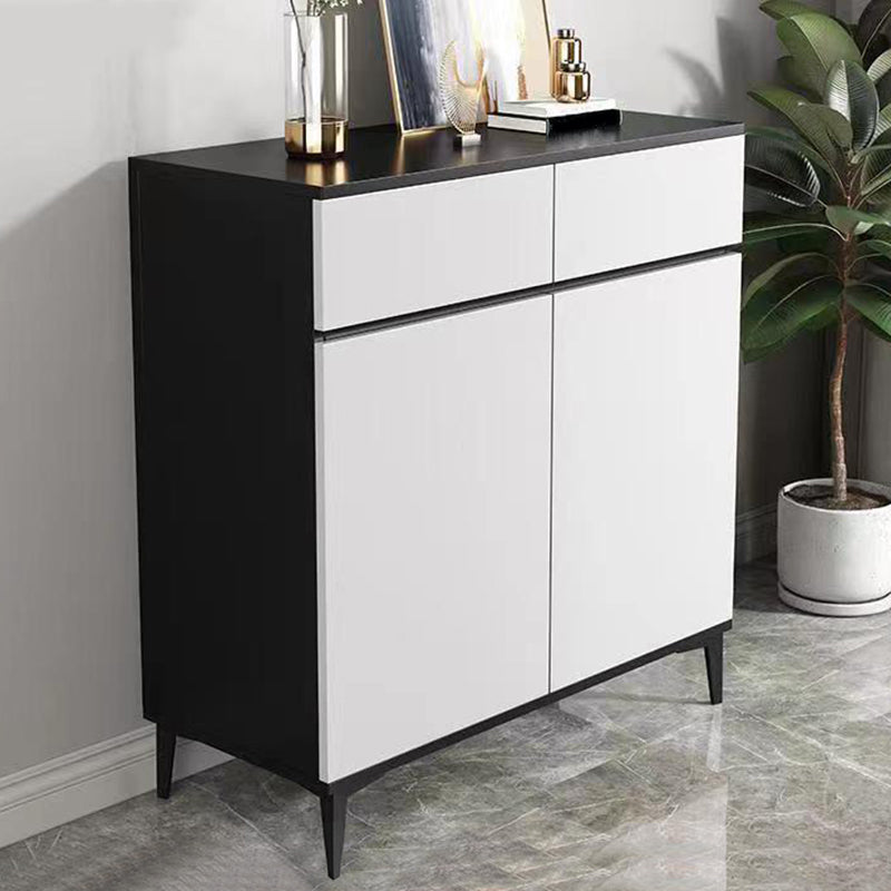 Modern Sideboard Cabinet Engineered Wood Server with Adjustable Shelving