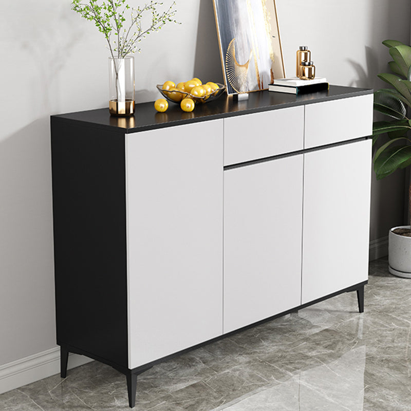 Modern Sideboard Cabinet Engineered Wood Server with Adjustable Shelving