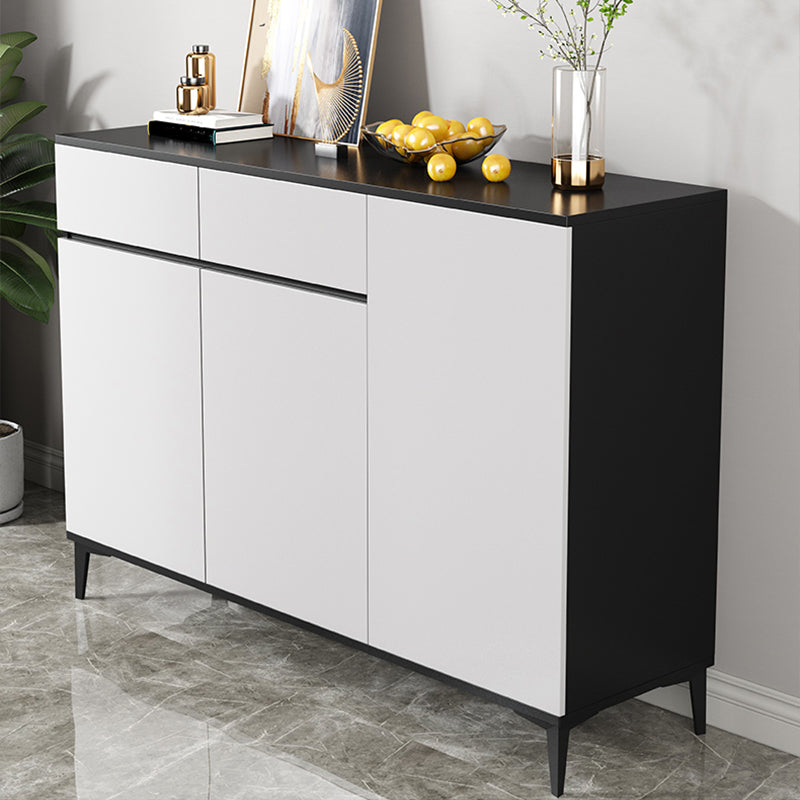 Modern Sideboard Cabinet Engineered Wood Server with Adjustable Shelving