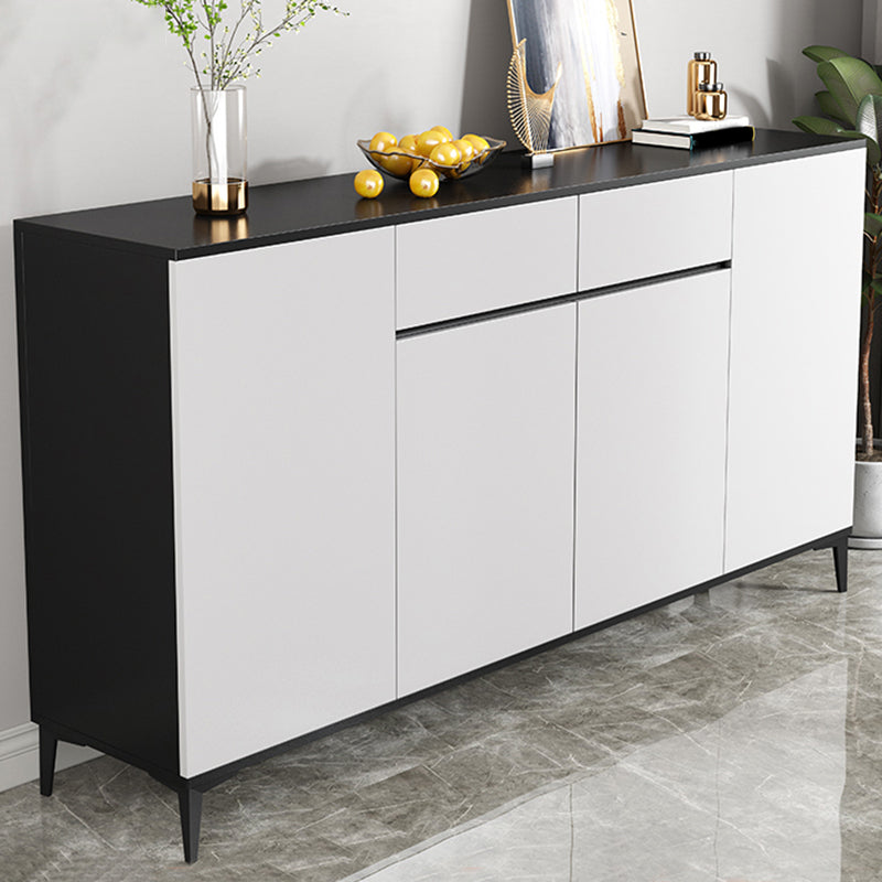 Modern Sideboard Cabinet Engineered Wood Server with Adjustable Shelving