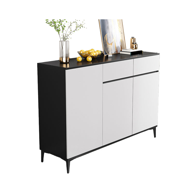 Modern Sideboard Cabinet Engineered Wood Server with Adjustable Shelving