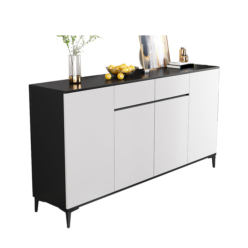 Modern Sideboard Cabinet Engineered Wood Server with Adjustable Shelving