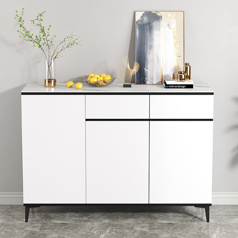 Modern Sideboard Cabinet Engineered Wood Server with Adjustable Shelving