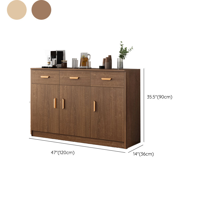 Modern Sideboard Cabinet Engineered Wood Living Room Server with Drawers