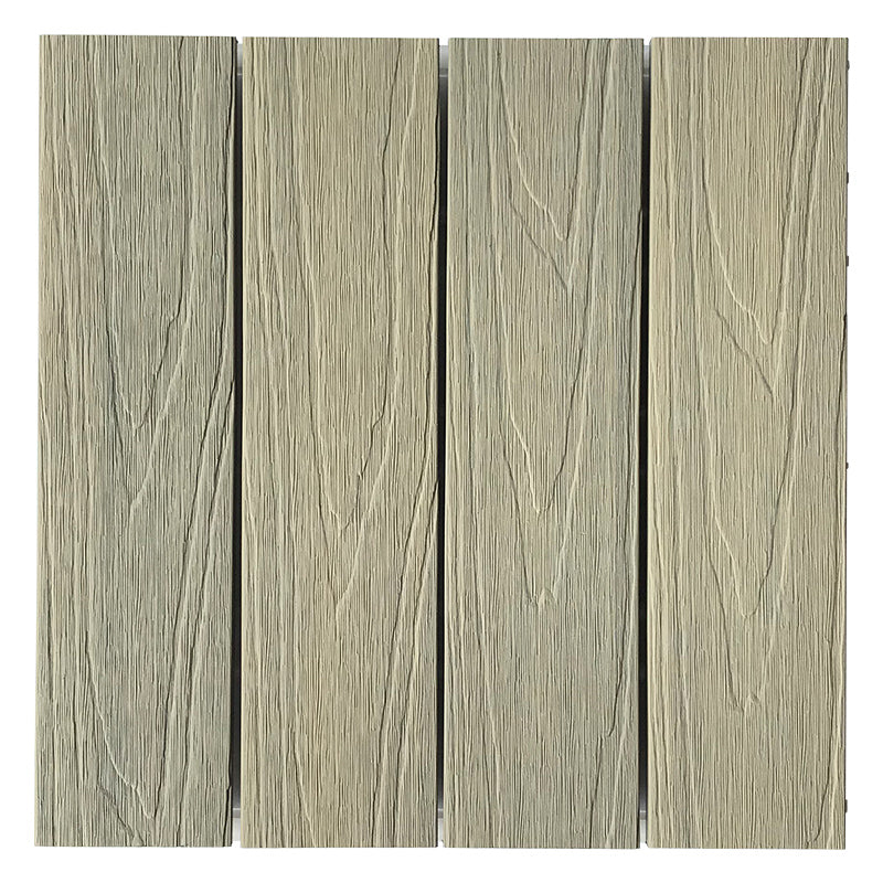 Outdoor Floor Board Wooden Square Stripe Composite Floor Patio