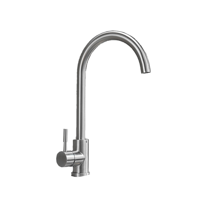 Modern Style Kitchen Faucet Lever Handle 304 Stainless Steel Kitchen Faucet