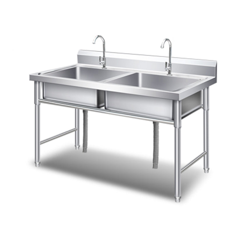 Classic Kitchen Sink Stainless Steel Workstation Sink with Faucet