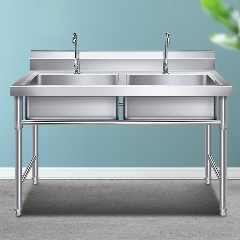 Classic Kitchen Sink Stainless Steel Workstation Sink with Faucet