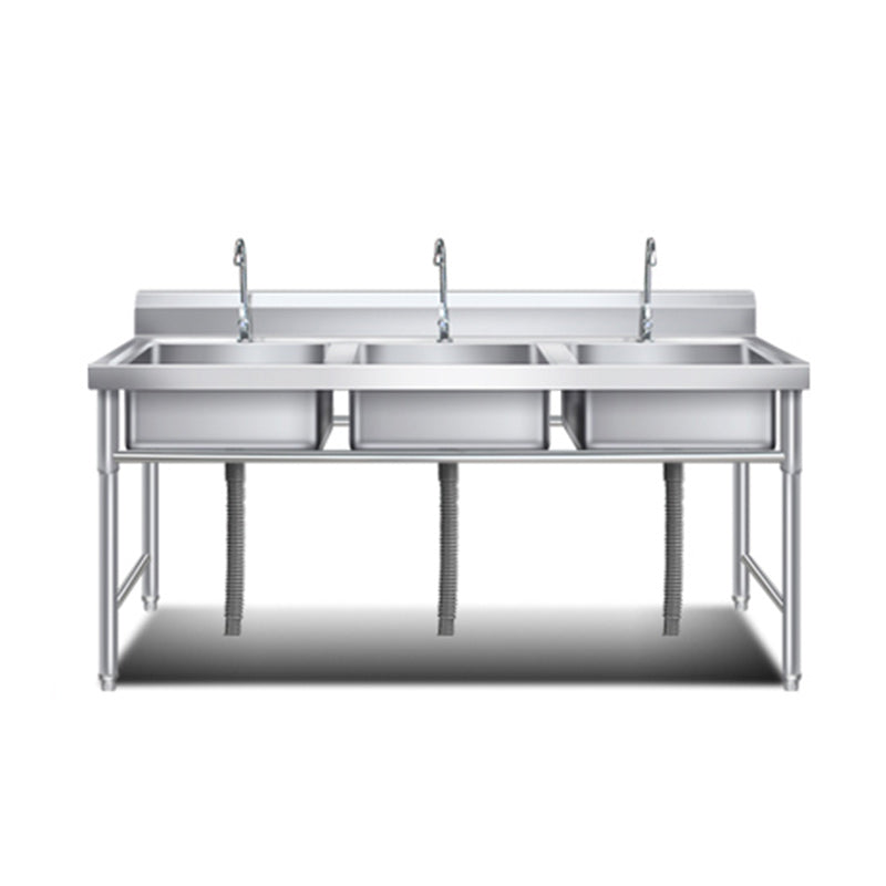 Classic Kitchen Sink Stainless Steel Workstation Sink with Faucet