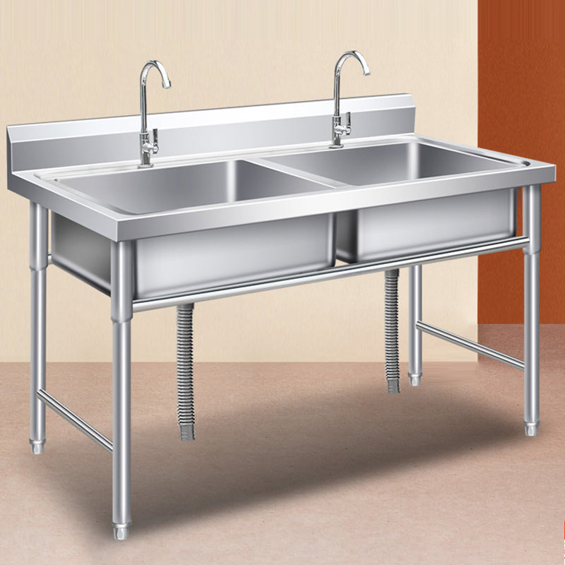 Classic Kitchen Sink Stainless Steel Workstation Sink with Faucet