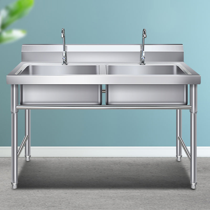 Classic Kitchen Sink Stainless Steel Workstation Sink with Faucet