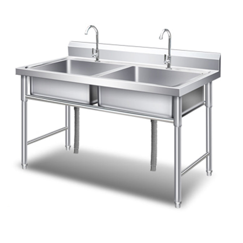 Classic Kitchen Sink Stainless Steel Workstation Sink with Faucet