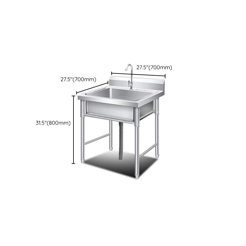 Classic Kitchen Sink Stainless Steel Workstation Sink with Faucet