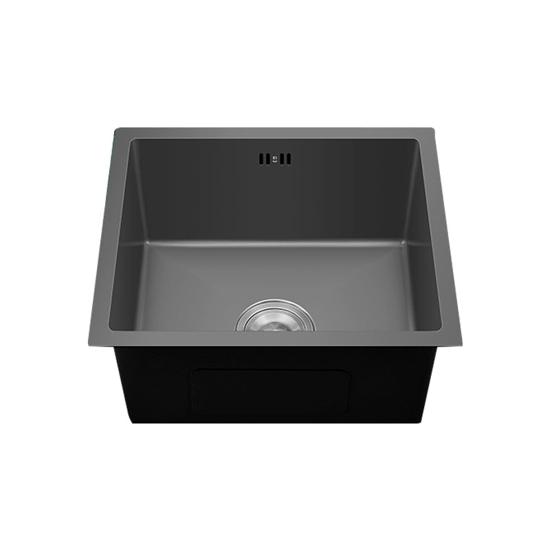 Modern Plain Kitchen Sink Overflow Hole Workstation Sink with Soundproofing