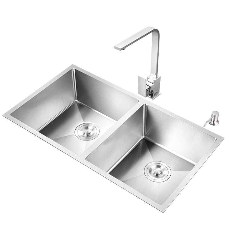 Modern Undermount Kitchen Sink Stainless Steel Kitchen Sink with Faucet