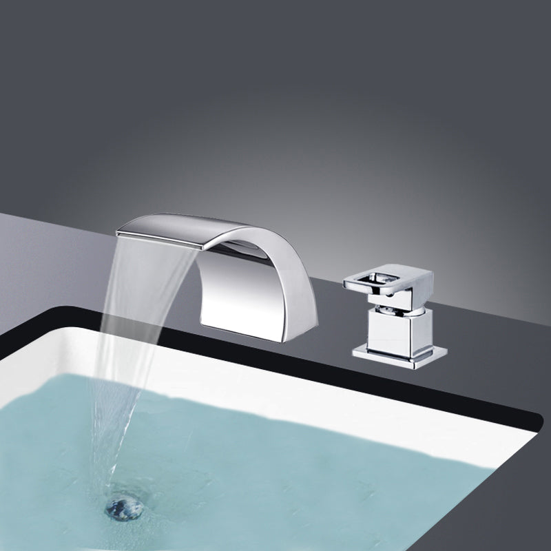Modern Brass Roman Bathtub Faucet Waterfall Spout Tub Faucet