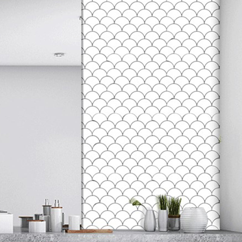 Plastic Peel and Stick Wall Tile 3D Square Peel and Stick Backsplash