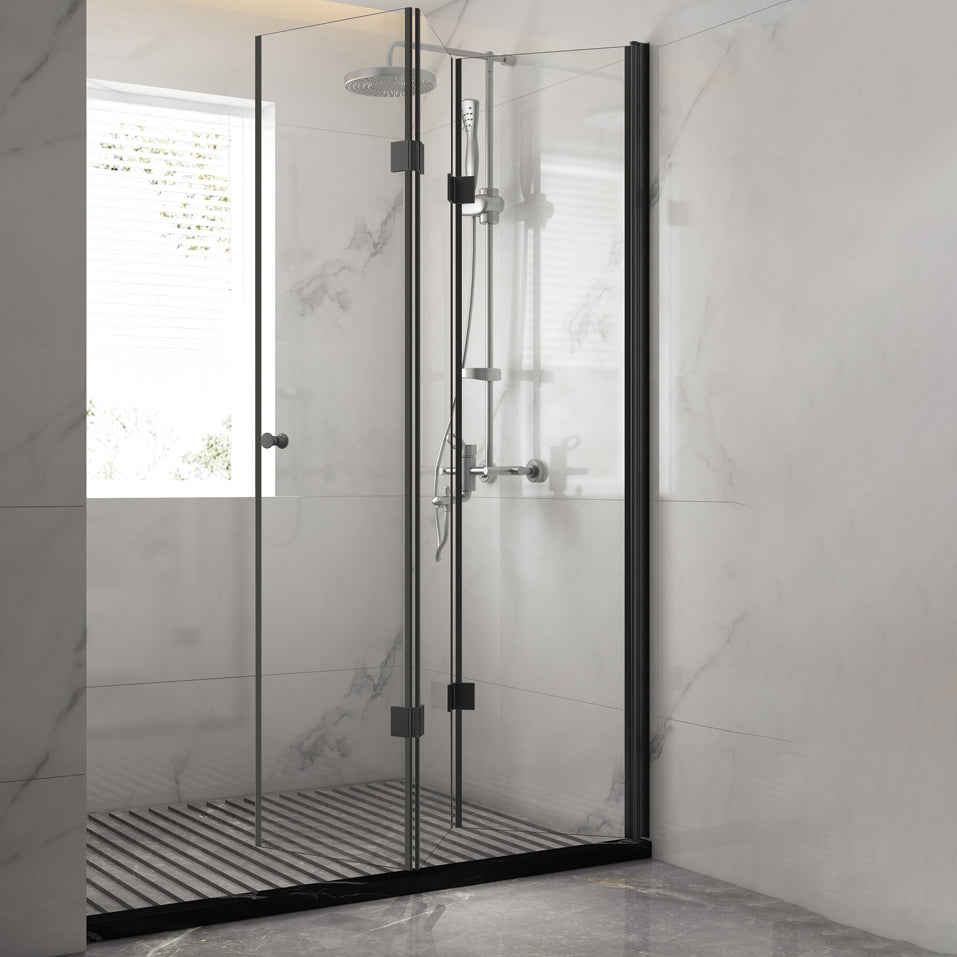 Tempered Shower Bath Door Frameless Bi-Fold Scratch Resistant Shower Doors