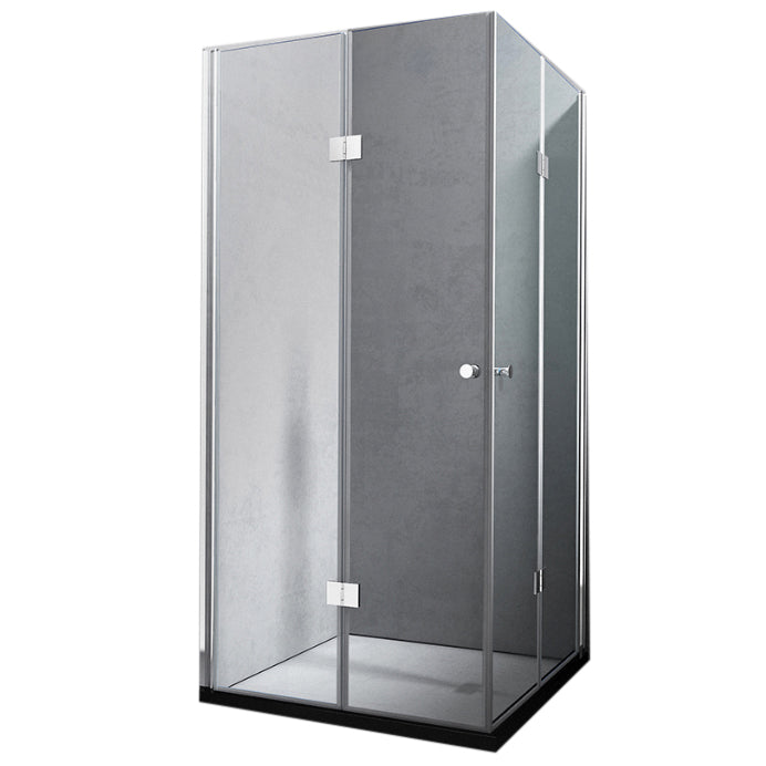 Tempered Shower Bath Door Frameless Bi-Fold Scratch Resistant Shower Doors