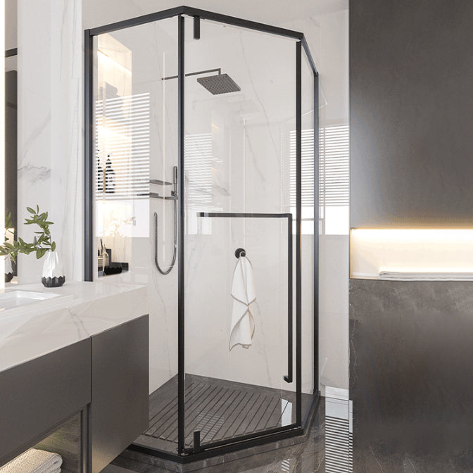 Pivot Transparent Shower Bath Door Tempered Semi-Frameless Shower Door