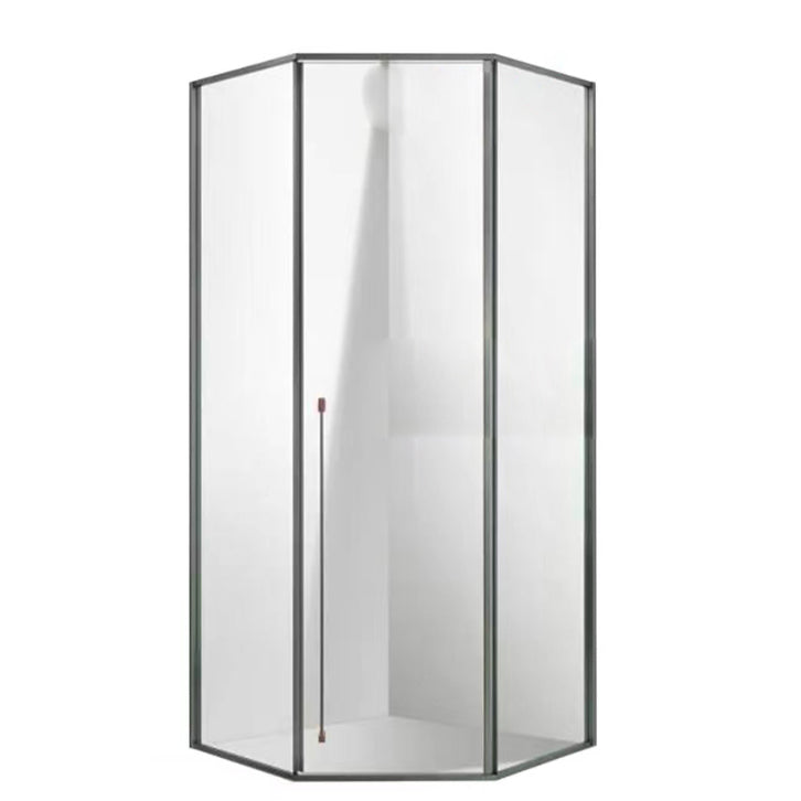 Framed Tempered Shower Bath Door Transparent Bi-Fold Shower Door