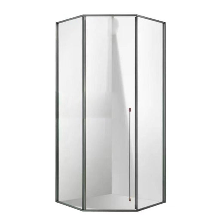 Framed Tempered Shower Bath Door Transparent Bi-Fold Shower Door