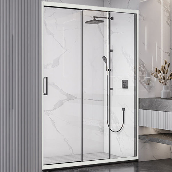 Single Sliding Semi-Frameless Shower Doors Tempered Shower Bath Door