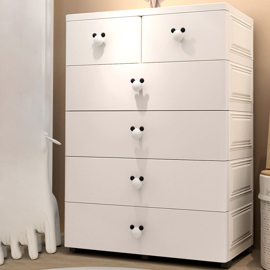 Modern Kids Dressers Plastic Kids Furniture with Drawers for Bedroom