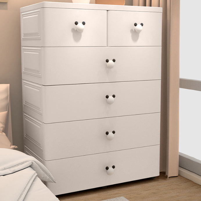 Modern Kids Dressers Plastic Kids Furniture with Drawers for Bedroom