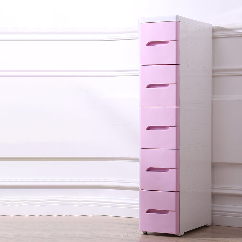 Scandinavian Baby Dresser Plastic Kids Furniture with Drawers for Bedroom