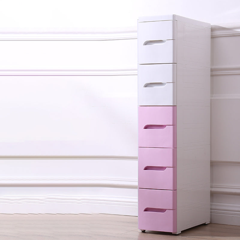 Scandinavian Baby Dresser Plastic Kids Furniture with Drawers for Bedroom